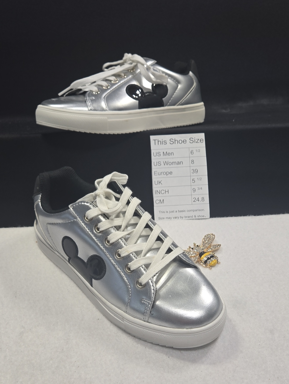 Disney x Aldi Exclusive Metallic Mickey Mouse Sneakers